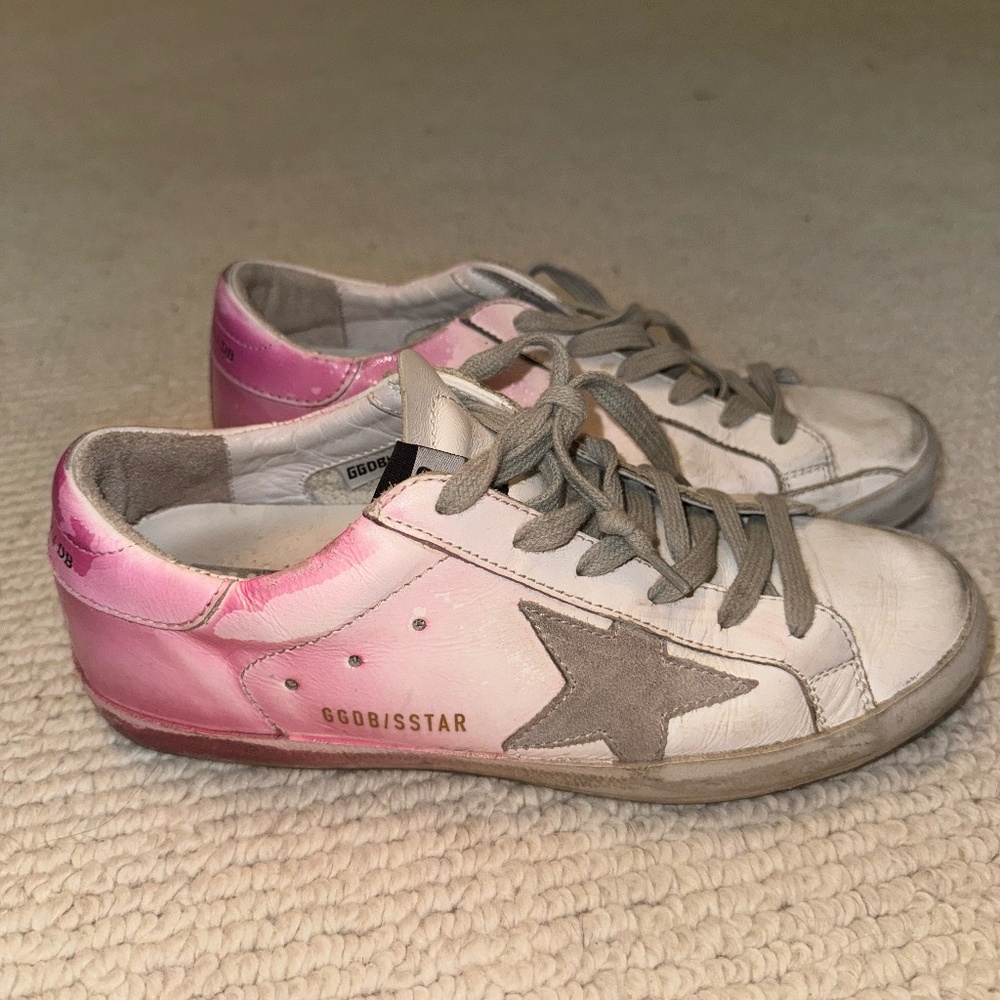 Ombré Pink Golden Goose Shoes. HARDLY worn.